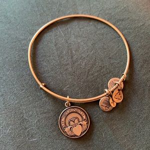 Gold Claddagh Alex and Ani Bangle